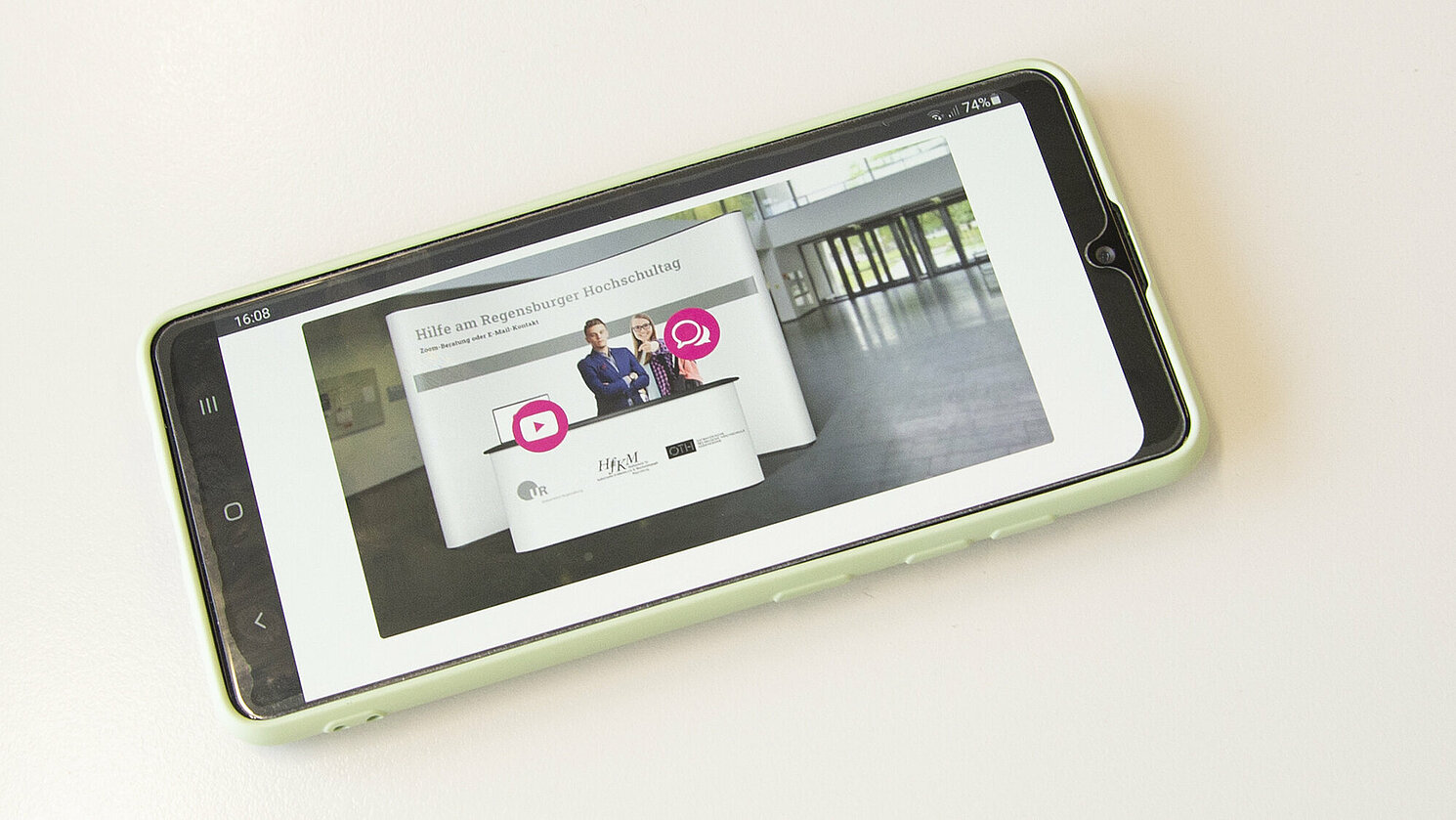 Für den Regensburger Hochschultag 2021 haben die Organisator*innen das Informationsangebot digital aufgearbeitet.