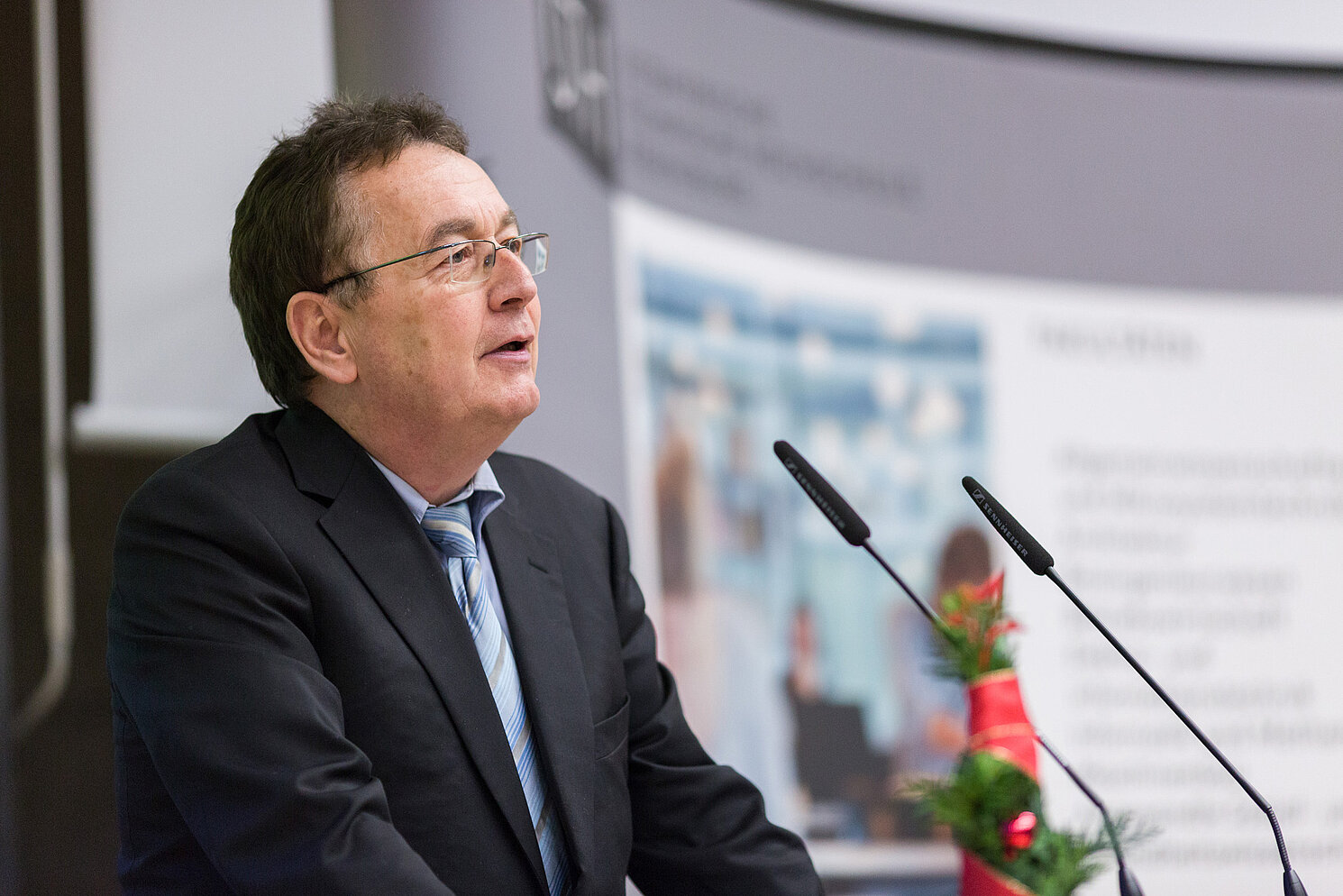 Prof. Dr. Peter Morsbach, Vorsitzender der Vereinigung Freunde der Altstadt e.V. und Honorarprofessor der OTH Regensburg, hielt die Festansprache.