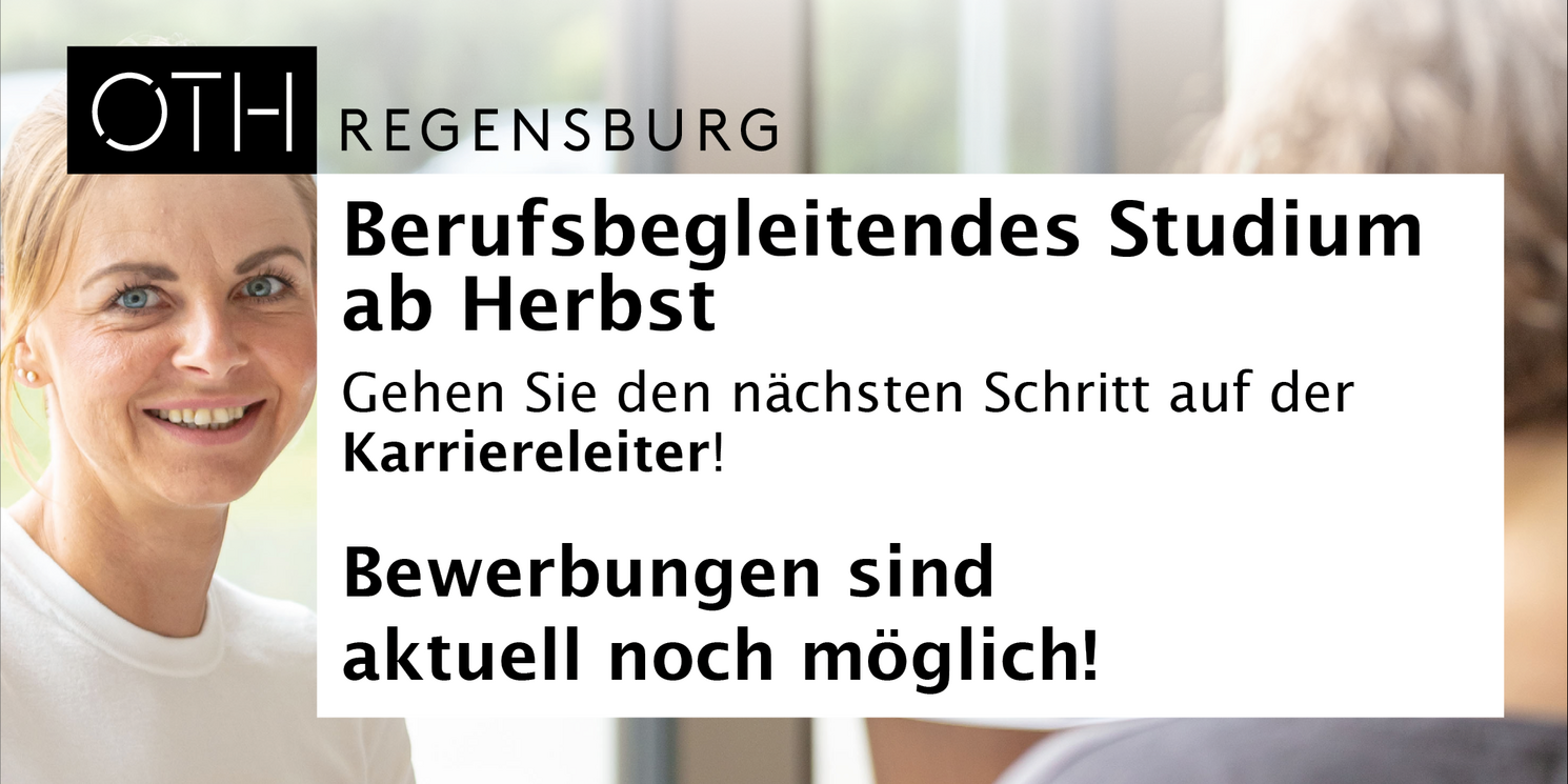 Berufsbegleitendes Studium ab Herbst