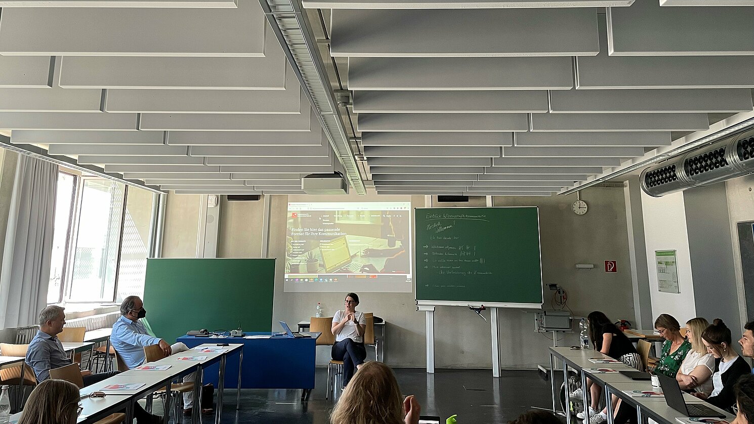 Wissenschaftskommunikation wird immer wichtiger: Entsprechend gut besucht war auch der Workshop von Karina Amann. Foto: Karin Zitterbart