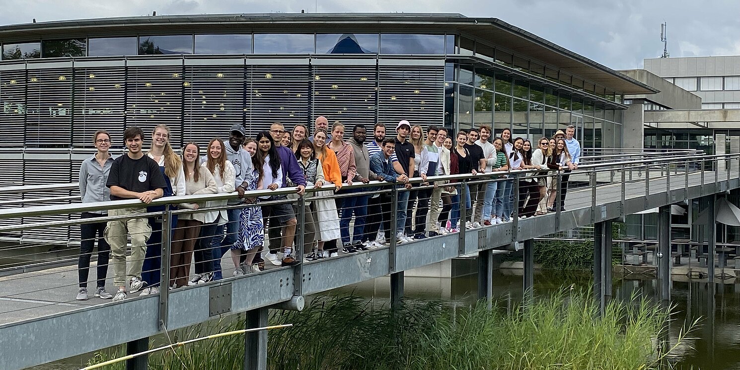 40 Studierende aus aller Welt waren im Rahmen der jährlichen IMSISS Summer School im August 2023 an der OTH Regensburg zu Gast. Foto: OTH Regensburg/Claudia Trotzke