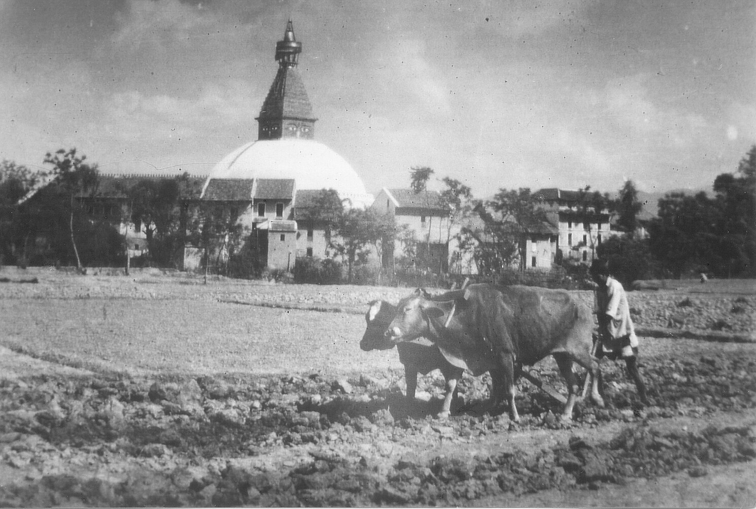 Ein Foto von der Stupa in Bodnath