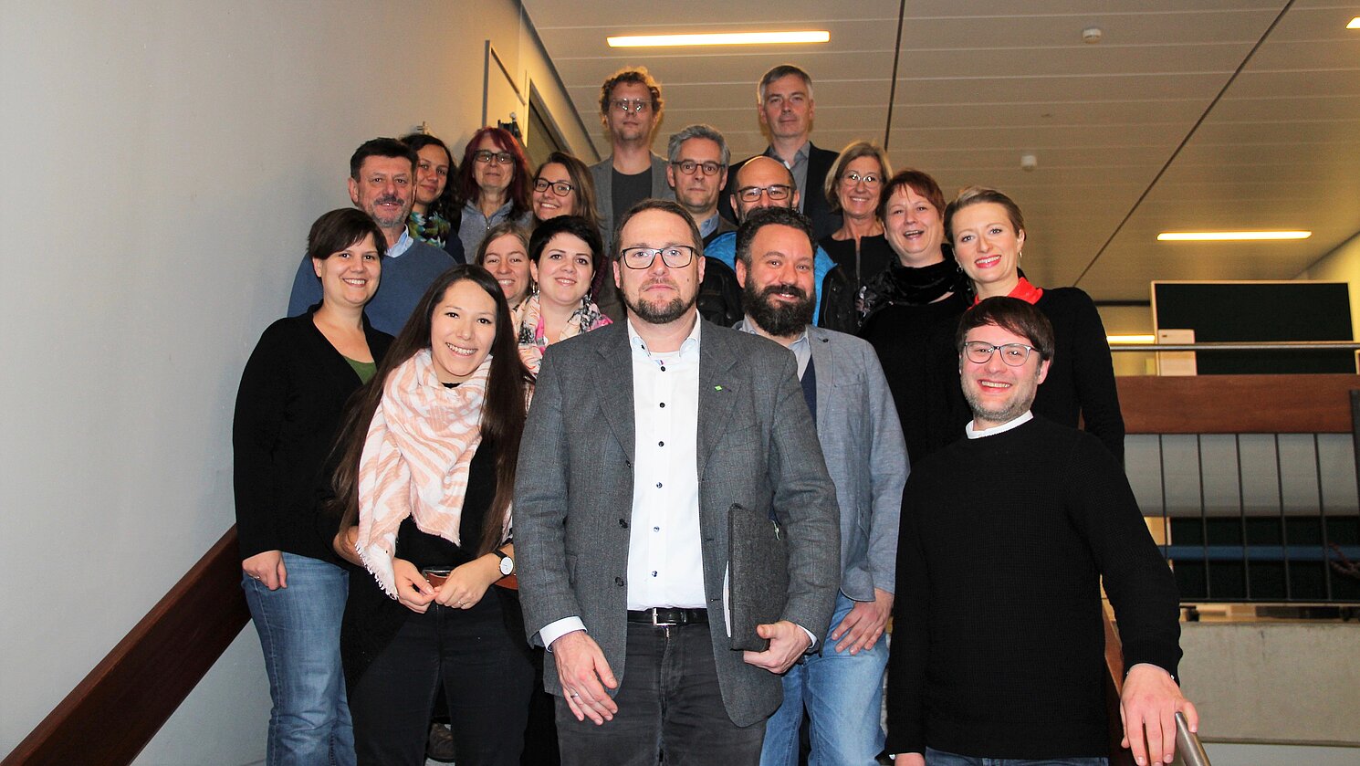 Die Teilnehmerinnen und Teilnehmer der zweiten Studiengangkommission zum Themenkomplex Digitalisierung in der sozialen Arbeit im Dezember 2018 an der OTH Regensburg.