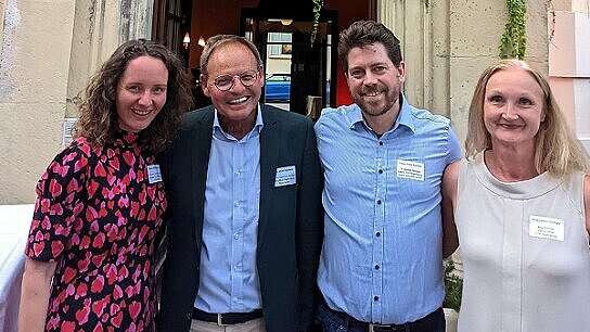 Das Orga-Team der Veranstaltung: (v.l.) Prof. Dr. Veronika Fetzer, Prof. Dr. Eberhard Auchter, Dr. Michael Deubzer und Brigitte Kauer. Foto: Daniela Maier
