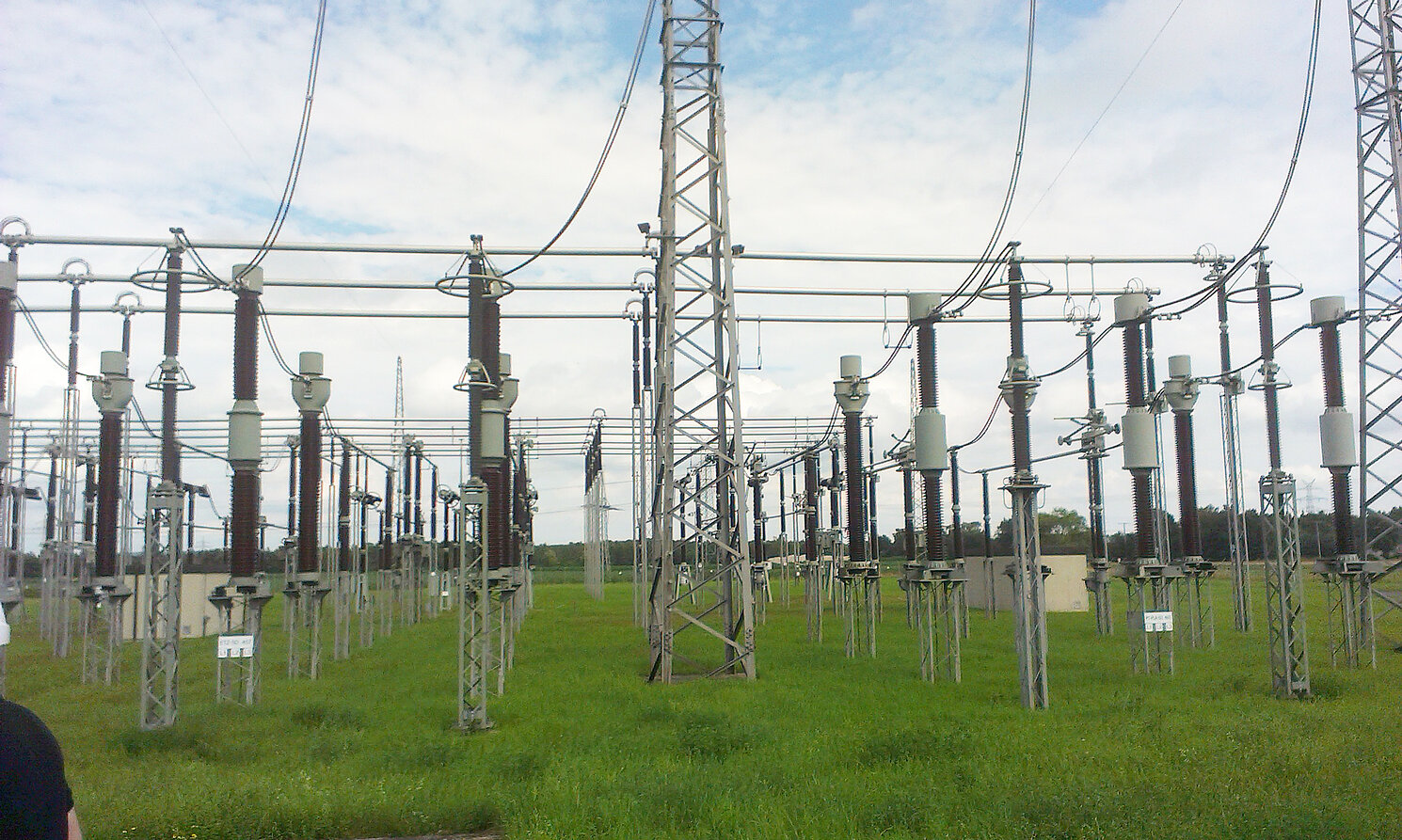 380-kV-Schaltfeld mit Schalt- und Schutzeinrichtungen