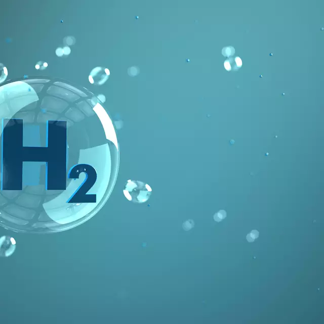 H2 Wasserstoff Blase