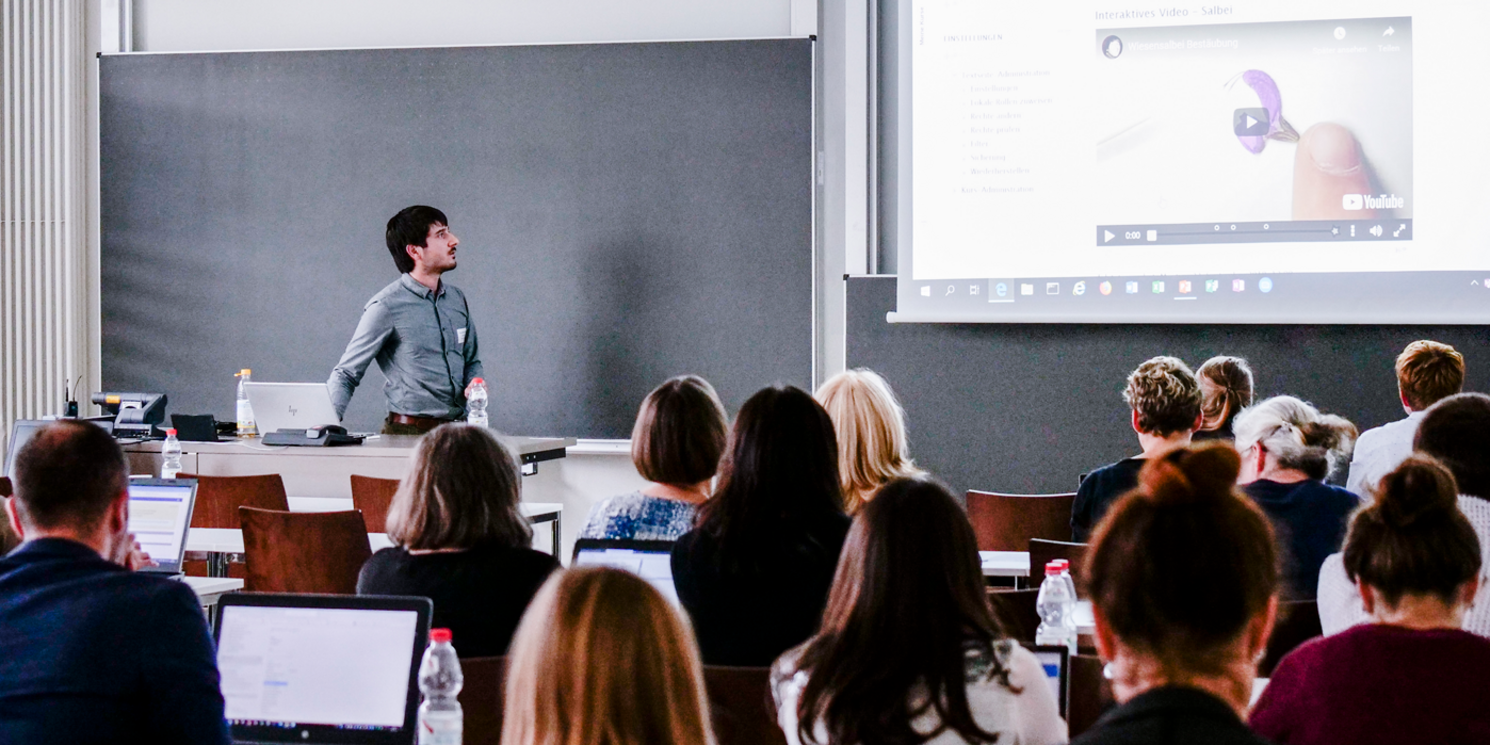 Workshopsituation beim Tag der digitalen Lehre 2019, Interaktive Lehrvideos