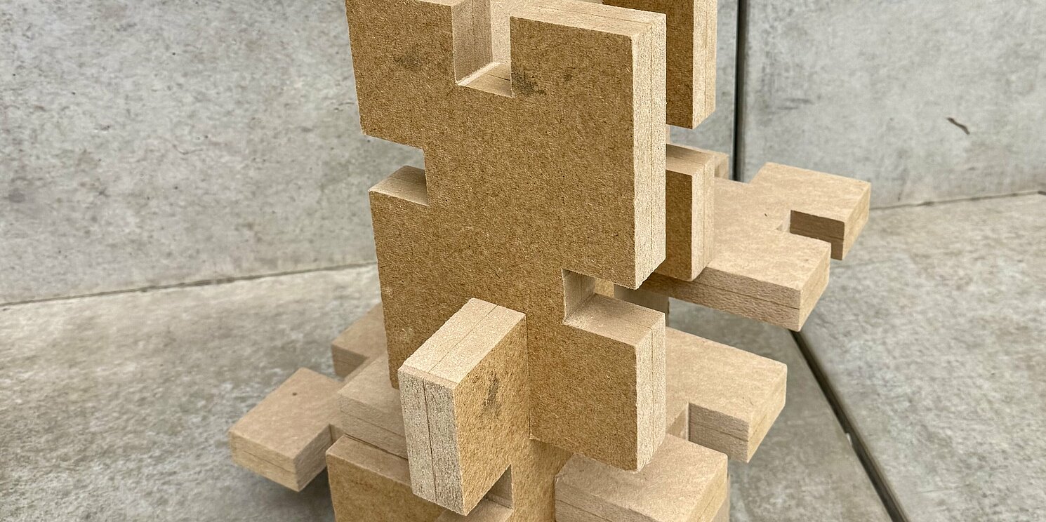 Bild eines Holzmodells