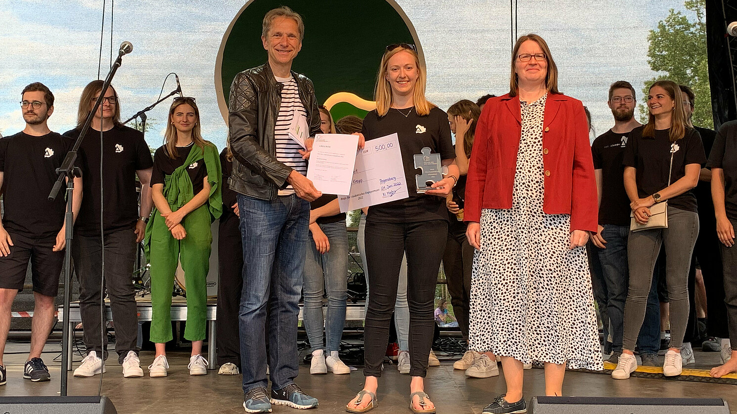 Gewinnerin Susanne Kreipp bei der Preisverleihung