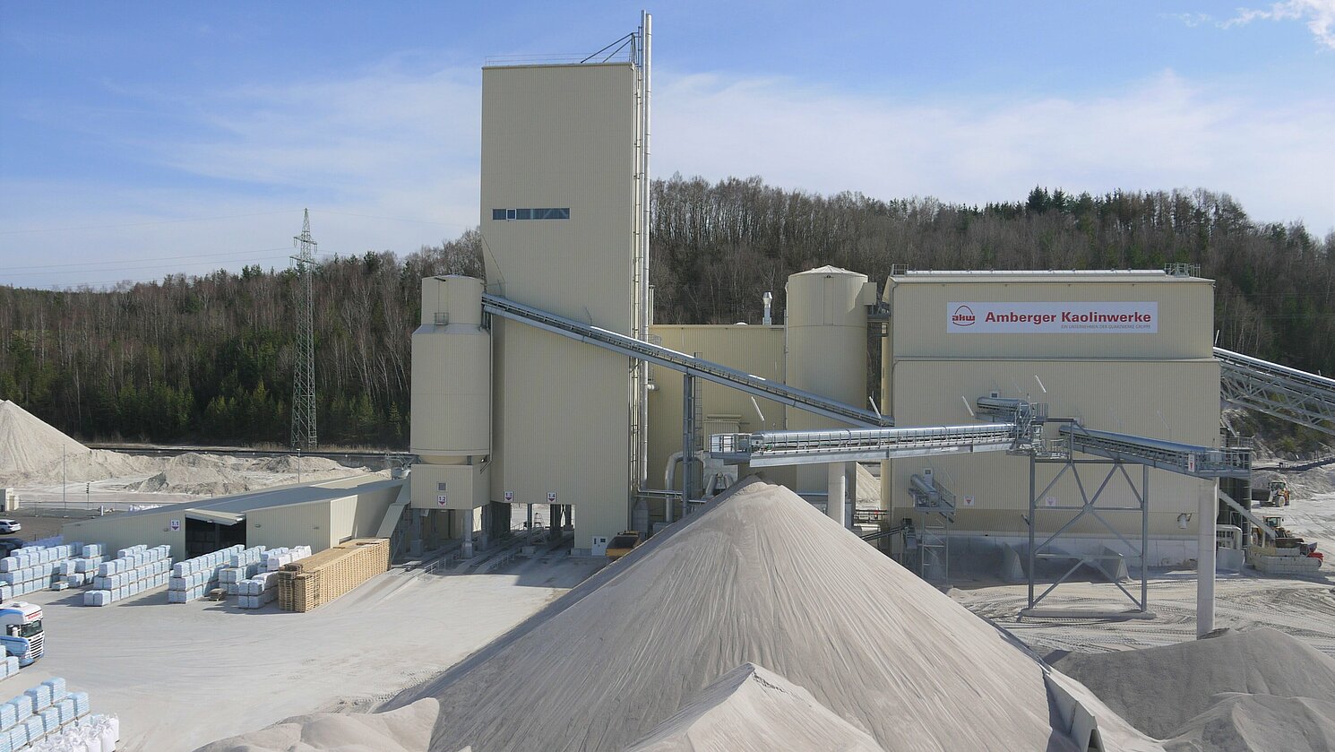 Werk Schnaittenbach der Amberger Kaolinwerke. Foto: © Amberger Kaolinwerke, Hirschau