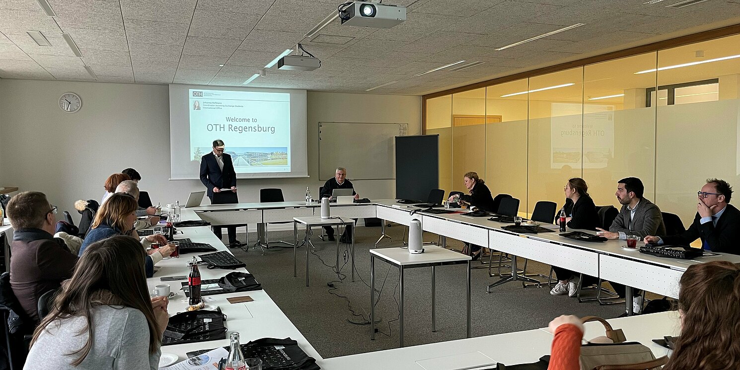 Grußwort des Vizepräsidenten vor einer Delegation des ENUT-Netzwerks