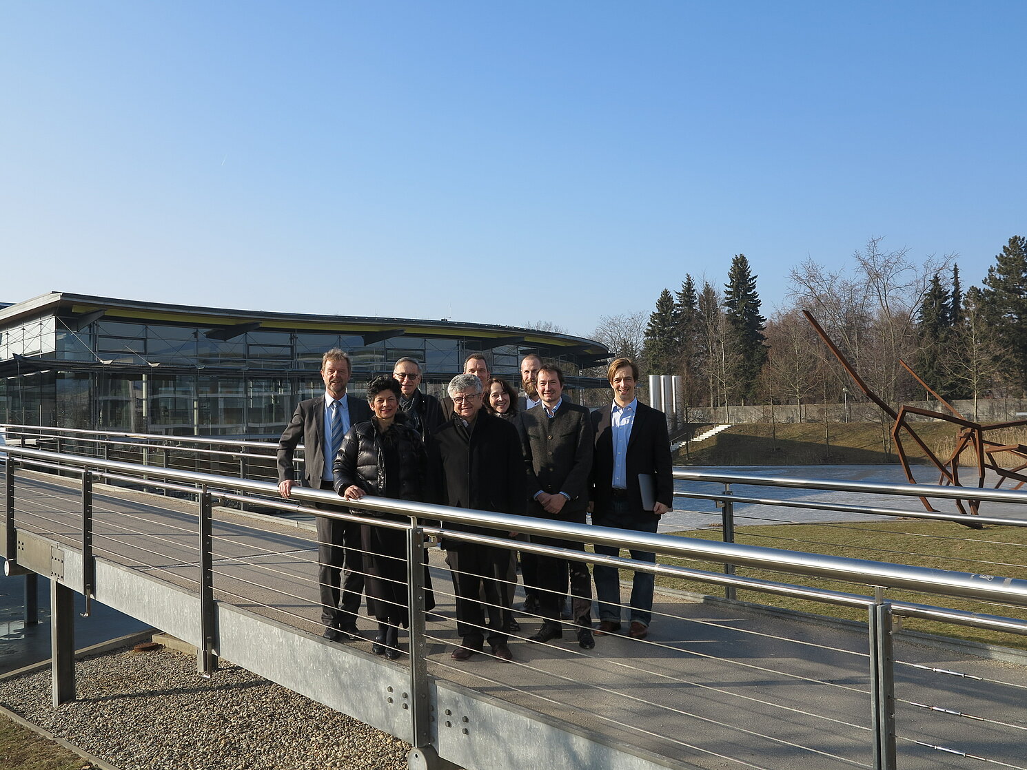 Vertreter der Hochschulleitung der OTH Regensburg sowie des RCBE begrüßten das Führungsgremium der Scheubeck-Jansen Stiftung an der OTH Regensburg 