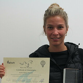 Sandra Melina Tauwald hat den erstmals vergebenen Award Masters of Flow Visualization gewonnen. Foto: Tanja Rexhepaj/OTH Regensburg