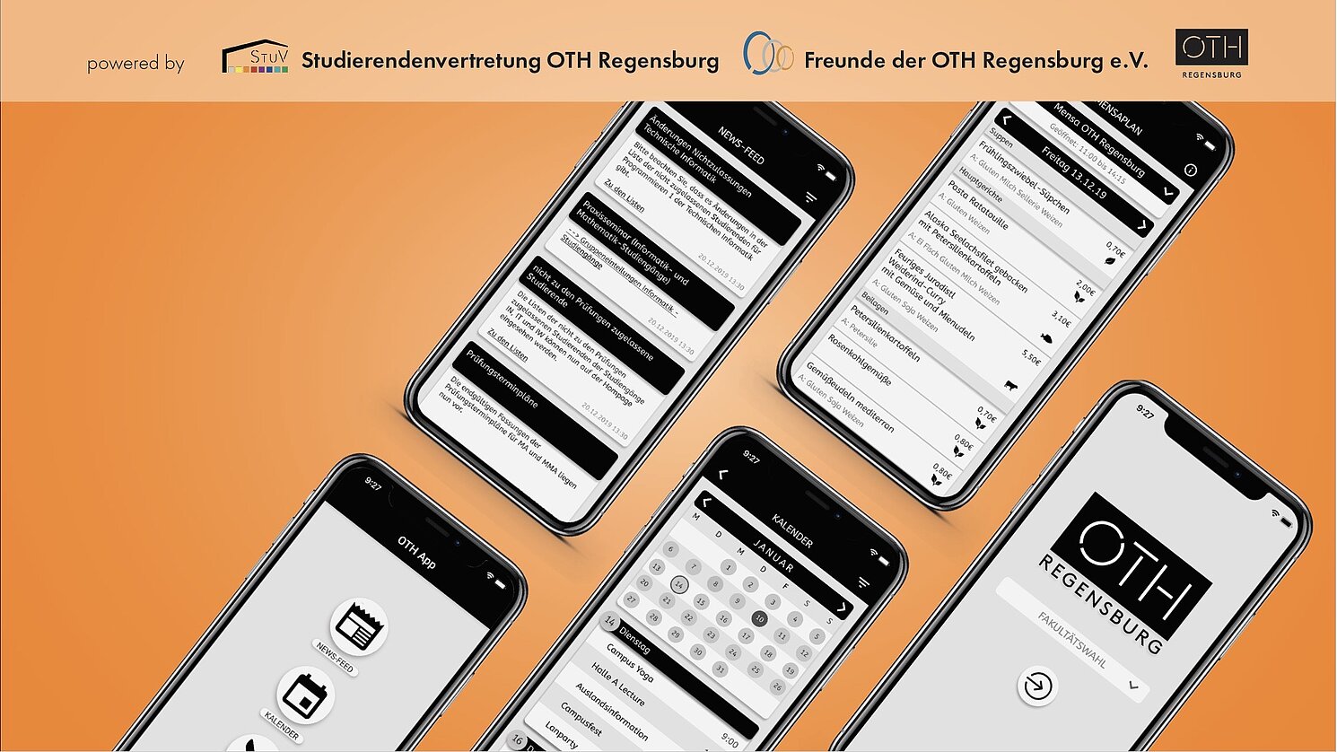 Die neue App der OTH Regensburg informiert zu aktuellen News und Veranstaltungen rund um die OTH Regensburg und soll laufend weiterentwickelt werden.
