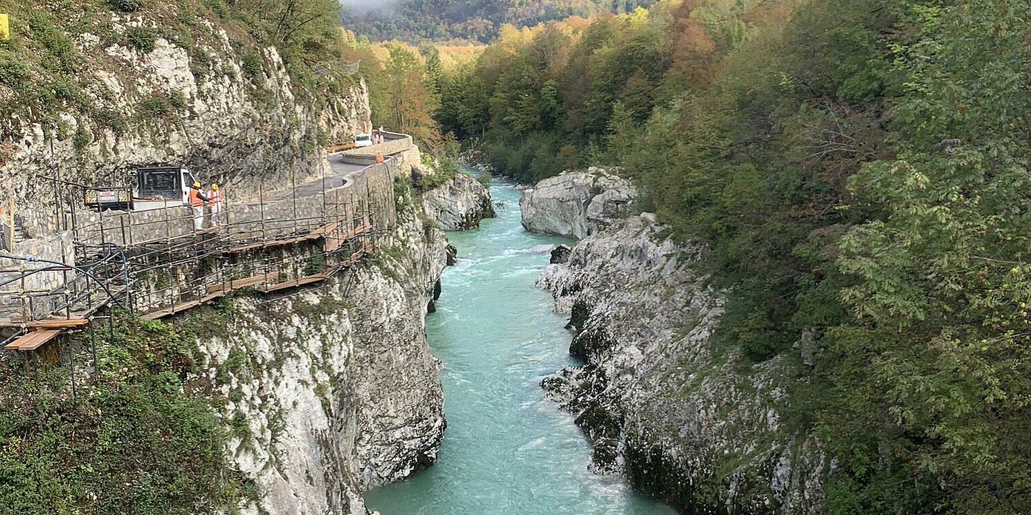 Auch durch das Soča-Tal hat sie die Reise geführt. Foto: Moritz Kolb