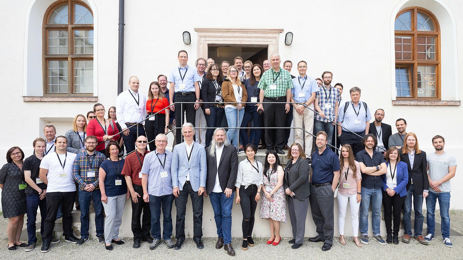 Die Teilnehmerinnen und Teilnehmer an der dritten ECSEE-Konferenz, die vom 14. bis 16. Juni 2018 im Kloster Seeon im Chiemgau stattfand. 