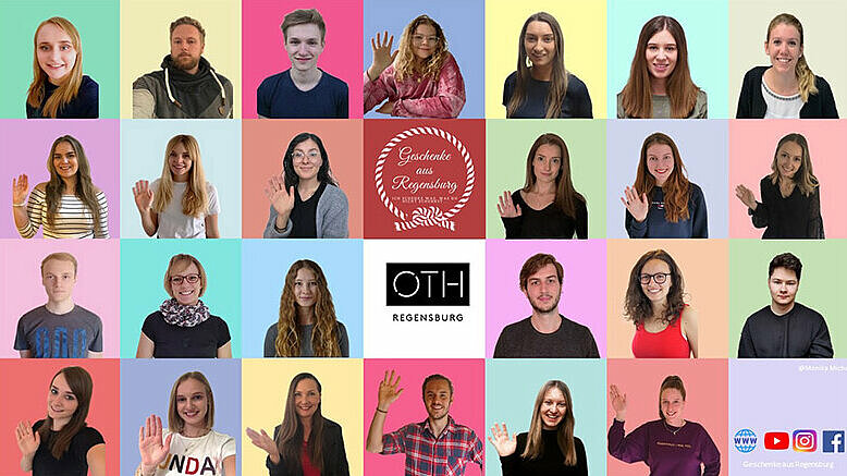 Das digital agierende Geschenke aus Regensburg-Team im Sommersemester 2020 der OTH Regensburg.
