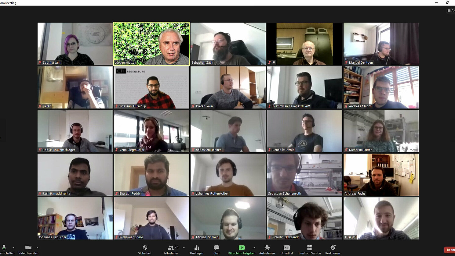 Via Zoom fand im Anfang November 2020 ein wissenschaftlicher Workshop statt, bei dem sich das Mitarbeiter*innen des LaS³ von der OTH Regensburg und der Arbeitsgruppe AUT des An-Instituts aia von der OTH Amberg-Weiden austauschten.