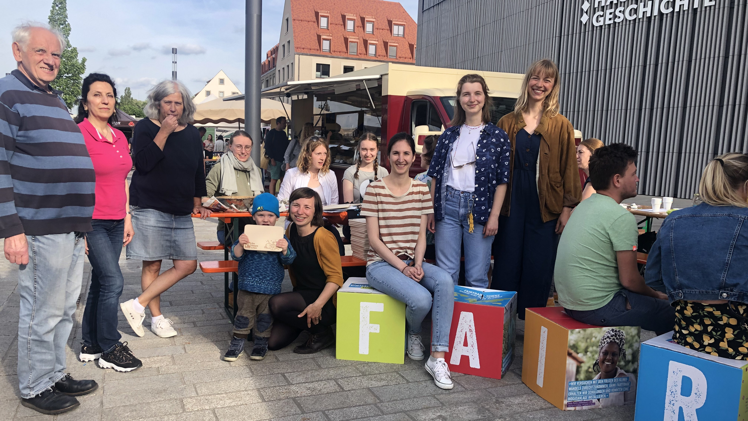Die Akteure der Veranstaltung "Faire Kaffeetafel" ziehen eine positive Bilanz. Alle Fotos: Elisabeth Mock Die Akteure der Veranstaltung "Faire Kaffeetafel" ziehen eine positive Bilanz. Alle Fotos: Elisabeth Mock