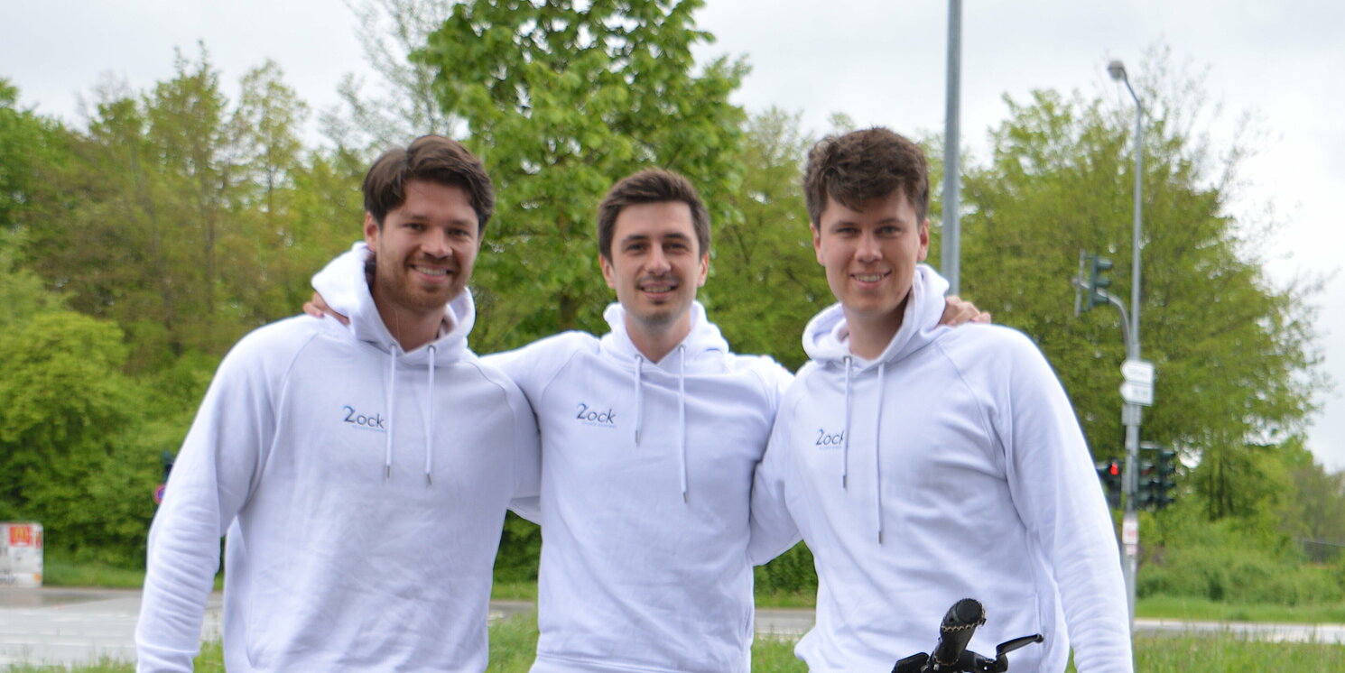 (v.l.) Martin Scherl, Benedikt Bäuml und Simon Bäuml sind die Gründer von 2Lock. Foto: Tanja Rexhepaj