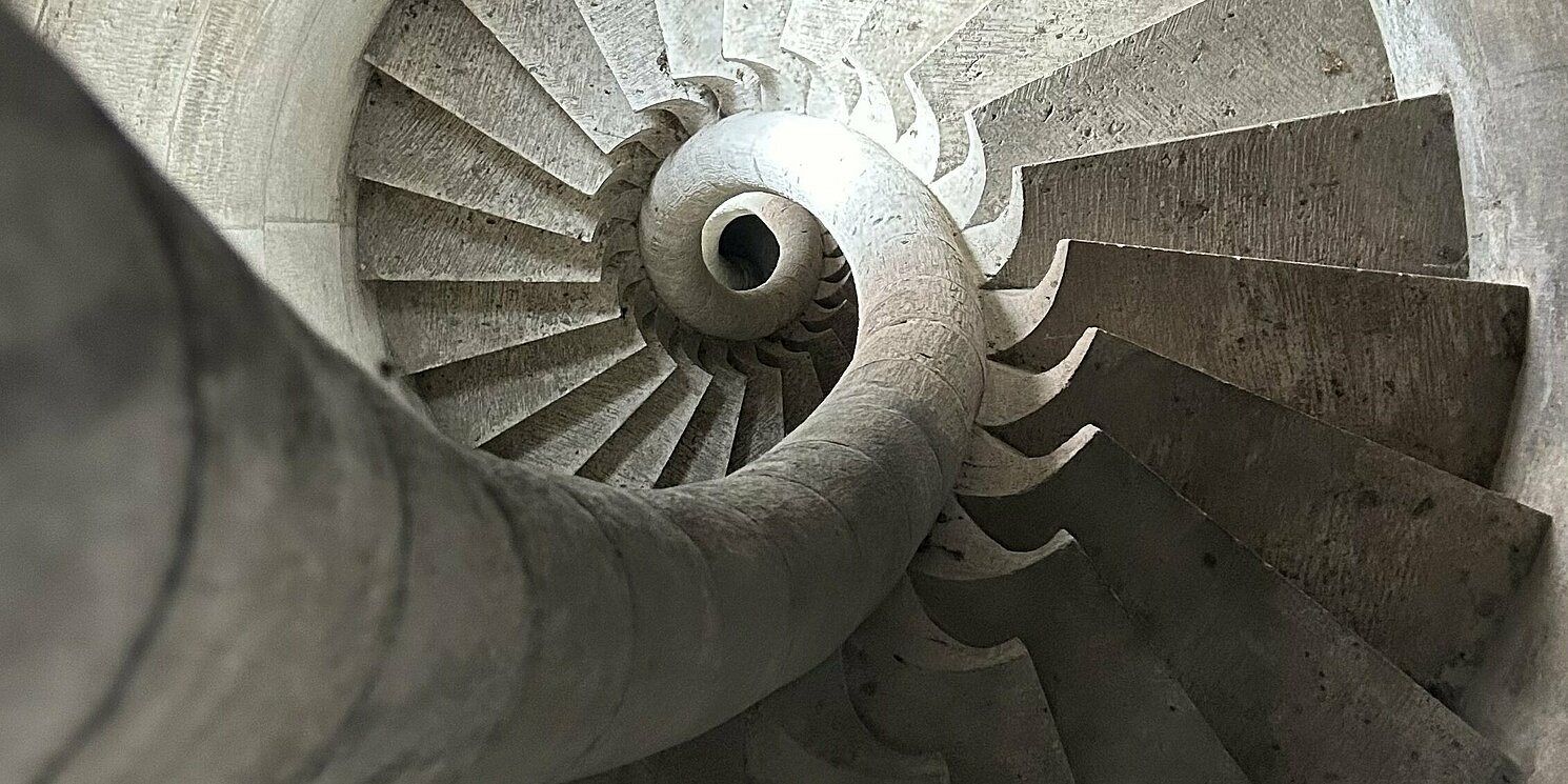 Foto einer Treppe