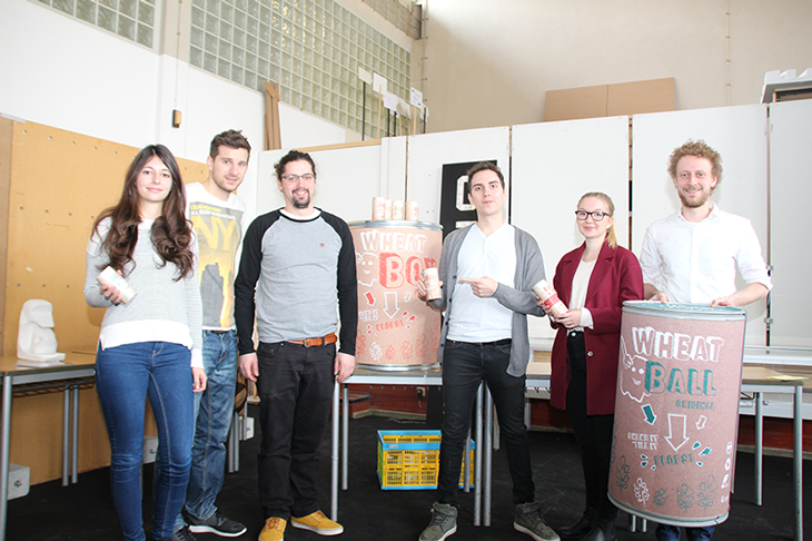 Team "Wheatball": David Messerer, Julia Parlow, Matthias Seidl, Miriam Kreuzer, Ralf Winklmeier und Zlatin Aleksiev 