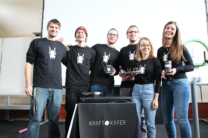 Team "Kraftkäfer": Christian Reißig, Johannes Eich, Julius Lehmann, Lena Schweizer, Markus Wasmeier, Sarah Kuch