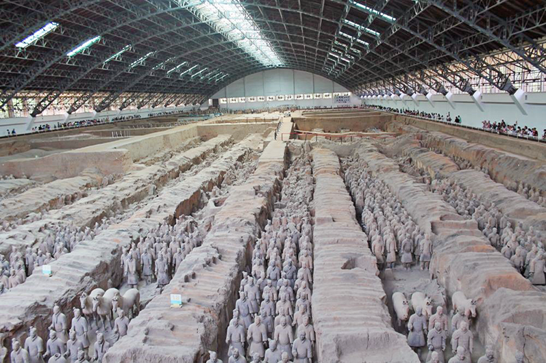 Die weltberühmte Terrakotta Arme in Xi’an. Fotos: Felix Eckert