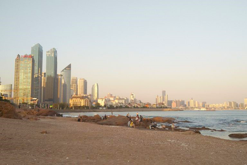 Die Skyline von Qingdao