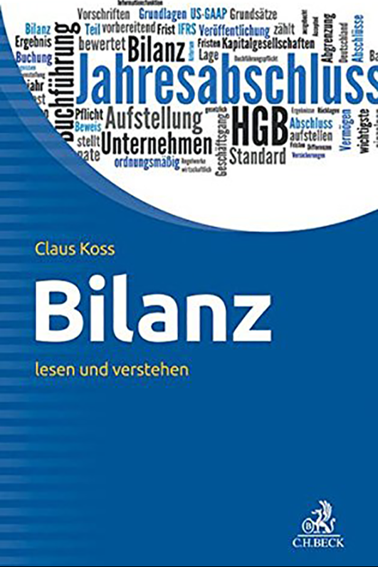 "Bilanz lesen und verstehen" Buchcover: Ralph Zimmermann - Bureau Parapluie für Verlag C.H. Beck