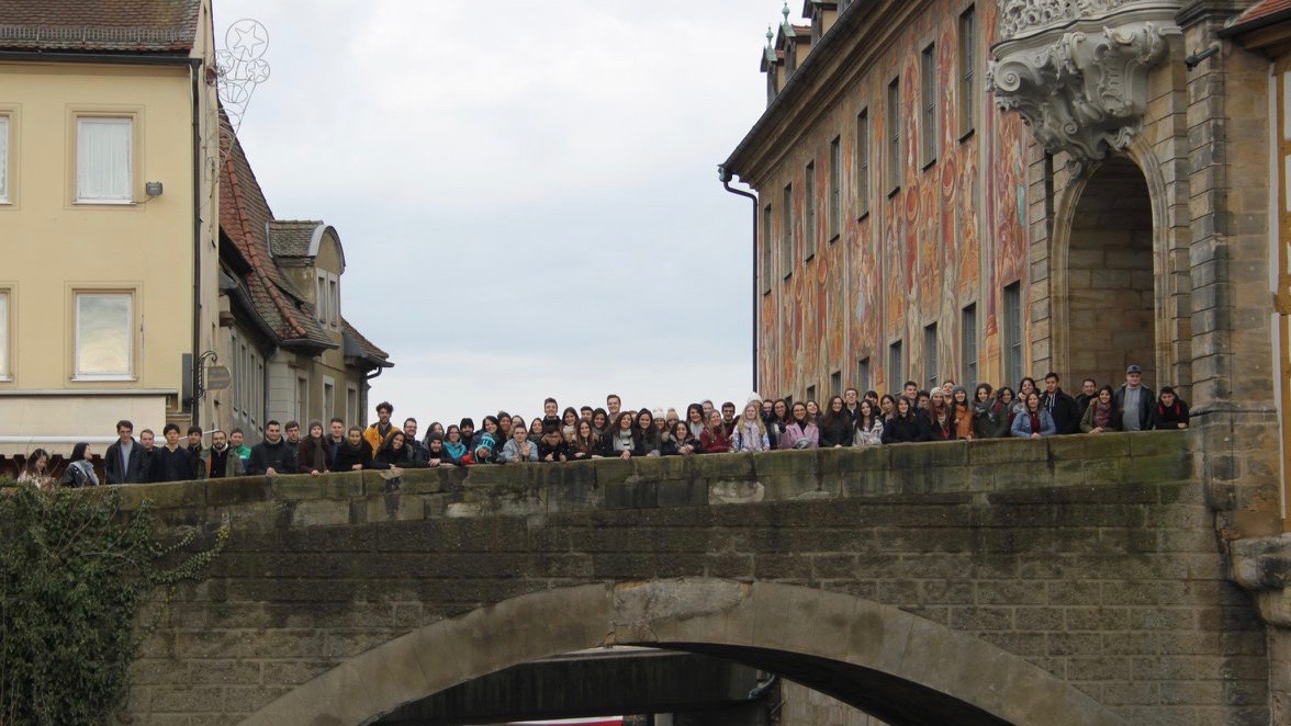 Austauschstudierende der OTH Regensburg bei einem Besuch in Bamberg.
