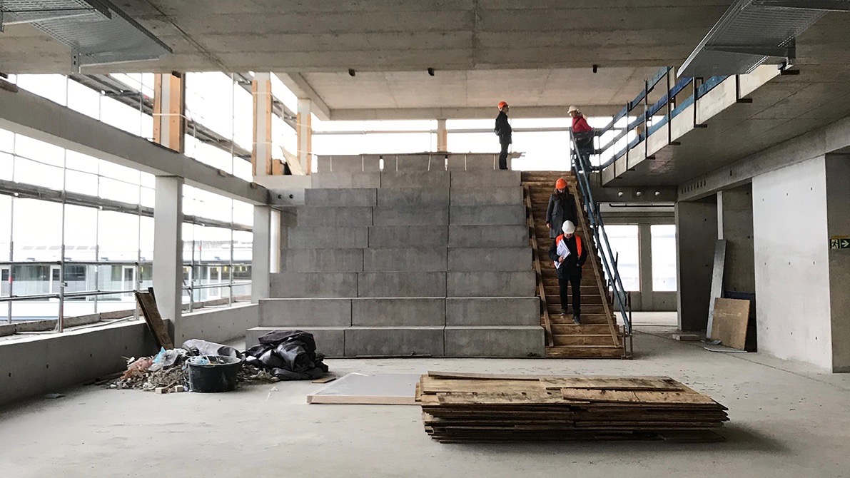 Der Neubau ist als "offenes Haus" geplant und verfügt auch über einen hell und offen gestalteten Kommunikationsbereich.
