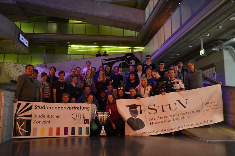 Studierende der drei teilnehmenden Hochschulen bei den Wintergames 2015.