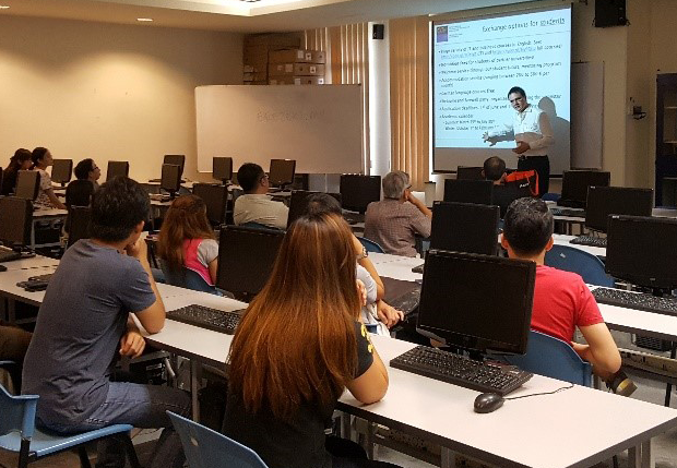 Vortrag von Prof. Dr. Westner vor Dozierenden und Studierenden an der UTAR in Kampar, Malaysia, Foto: Ben Wai Kong Lee