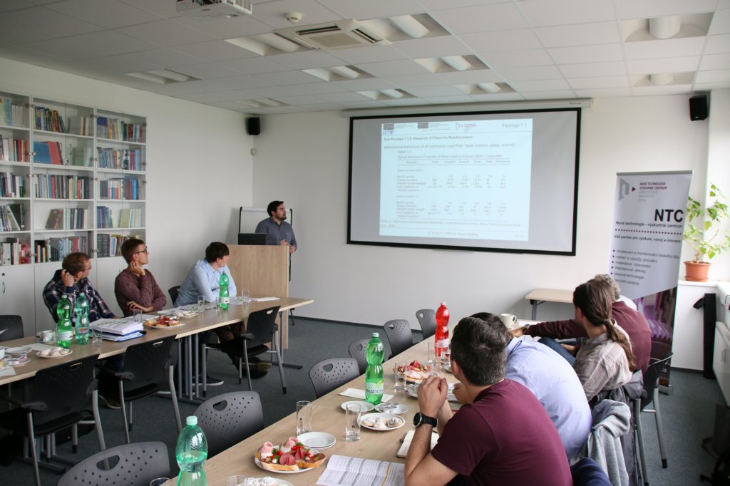 Vortrag Marco Siegl beim Projektmeeting.