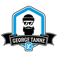 Die Wortbildmarke von George Tanne. Fotos/Grafiken: 
